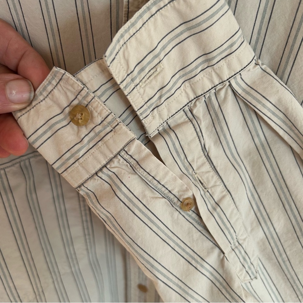 Vintage 70-80’s Eddie Bauer Cambric Cloth Striped Shirt Size XL - Picture 9 of 9